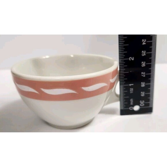 Vintage Jackson Custom China Mug White Wave On Pink Stripe T - Picture 4 of 6